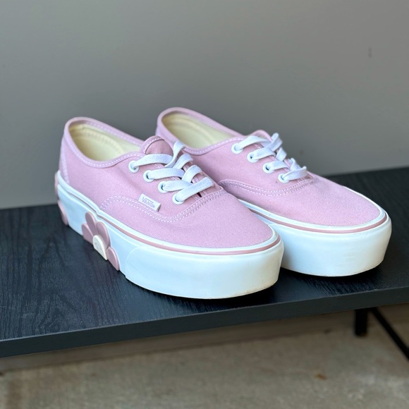 Platform Flower Print Vans - Picture 2 of 4